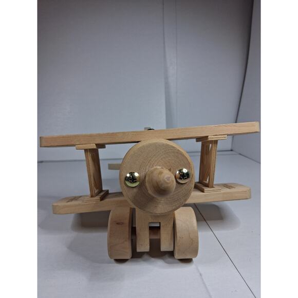 Tonka Wooden Toy Airplane – Natural Wood – Vintage Style – Minor Flaw - Picture 7 of 7